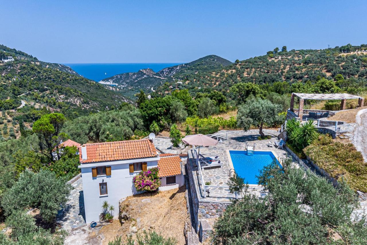 Villa Fotini Kalivi In Raches Panormos  ภายนอก รูปภาพ