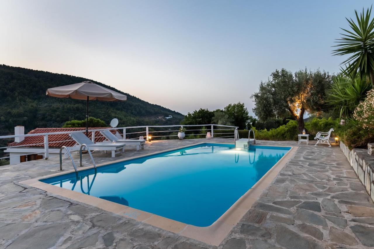 Villa Fotini Kalivi In Raches Panormos  ภายนอก รูปภาพ