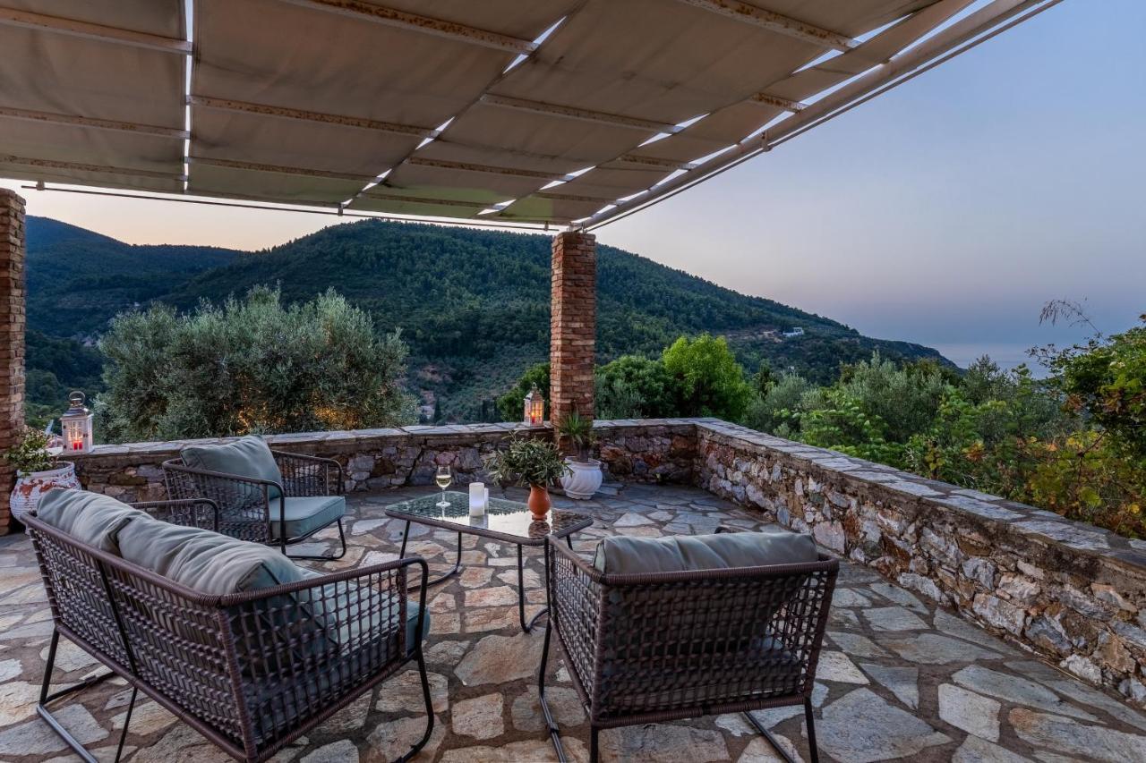 Villa Fotini Kalivi In Raches Panormos  ภายนอก รูปภาพ