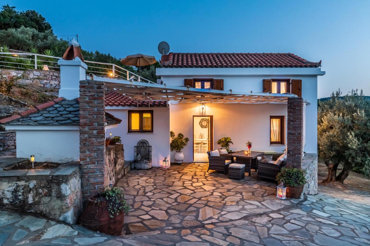 Villa Fotini Kalivi In Raches Panormos  ภายนอก รูปภาพ