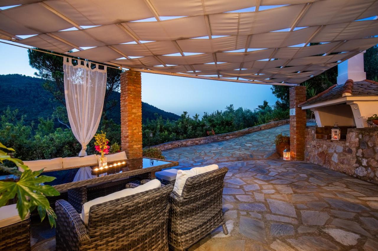 Villa Fotini Kalivi In Raches Panormos  ภายนอก รูปภาพ