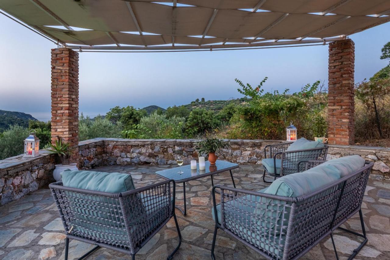 Villa Fotini Kalivi In Raches Panormos  ภายนอก รูปภาพ