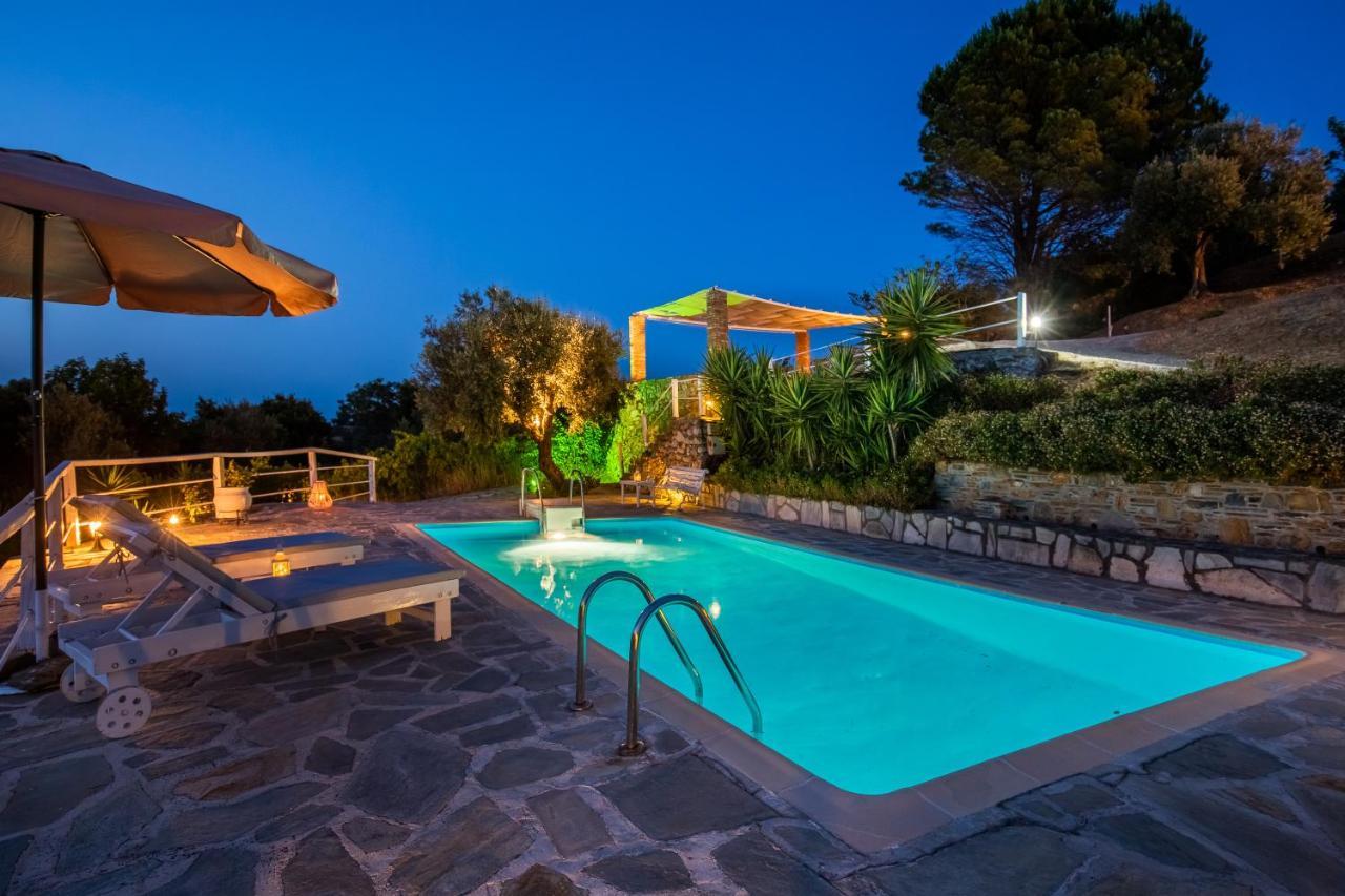 Villa Fotini Kalivi In Raches Panormos  ภายนอก รูปภาพ