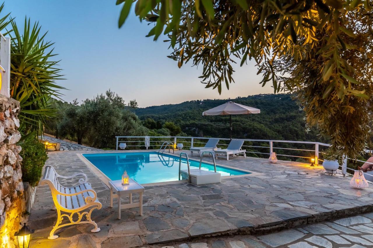 Villa Fotini Kalivi In Raches Panormos  ภายนอก รูปภาพ