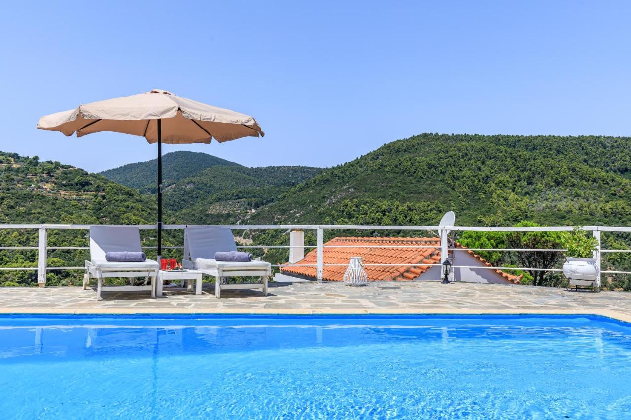 Villa Fotini Kalivi In Raches Panormos  ภายนอก รูปภาพ