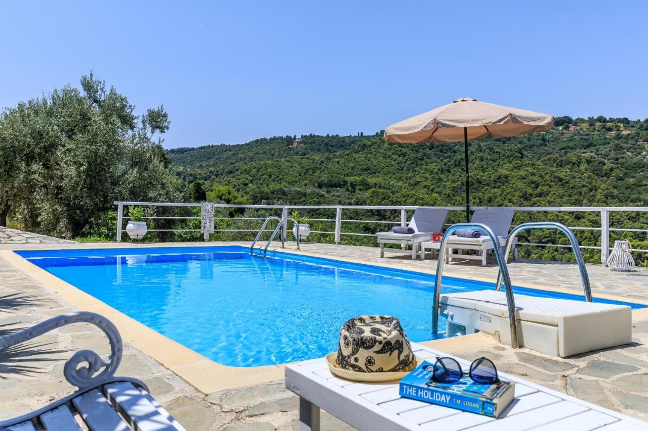 Villa Fotini Kalivi In Raches Panormos  ภายนอก รูปภาพ