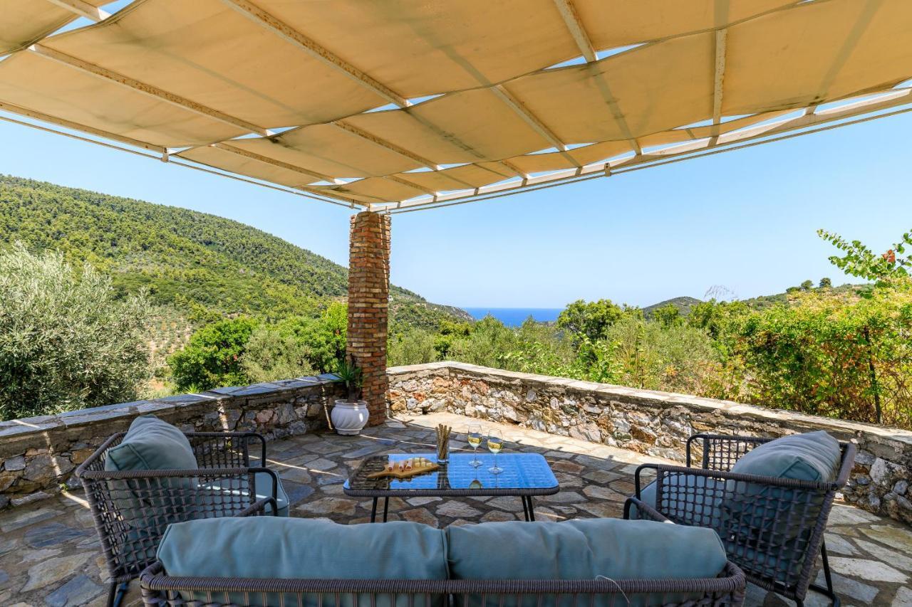 Villa Fotini Kalivi In Raches Panormos  ภายนอก รูปภาพ