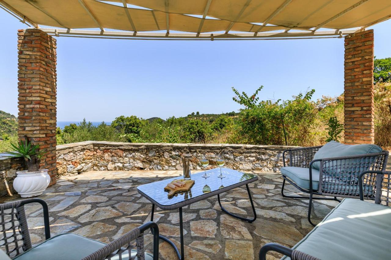 Villa Fotini Kalivi In Raches Panormos  ภายนอก รูปภาพ