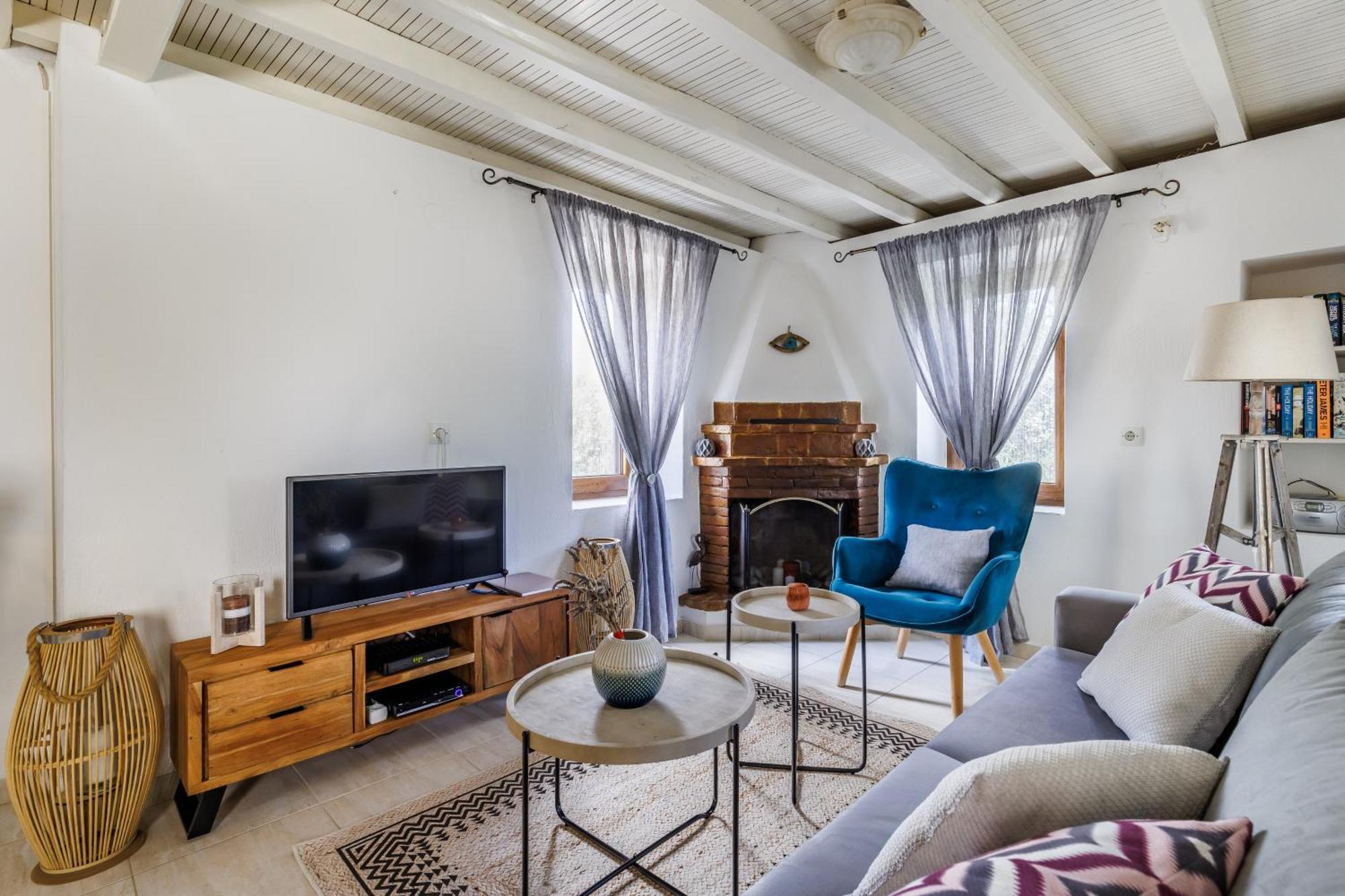 Villa Fotini Kalivi In Raches Panormos  ภายนอก รูปภาพ