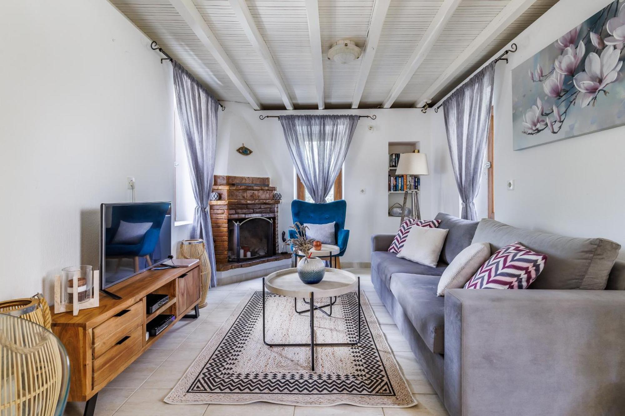 Villa Fotini Kalivi In Raches Panormos  ภายนอก รูปภาพ