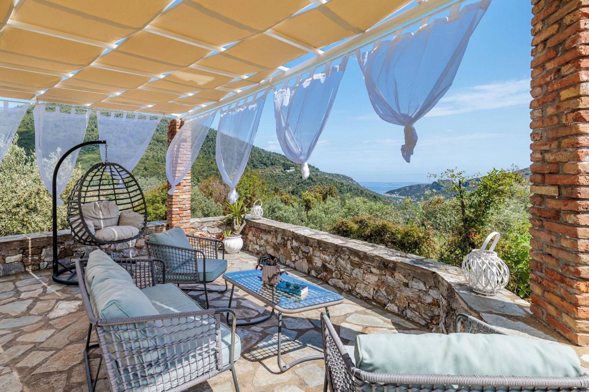 Villa Fotini Kalivi In Raches Panormos  ภายนอก รูปภาพ