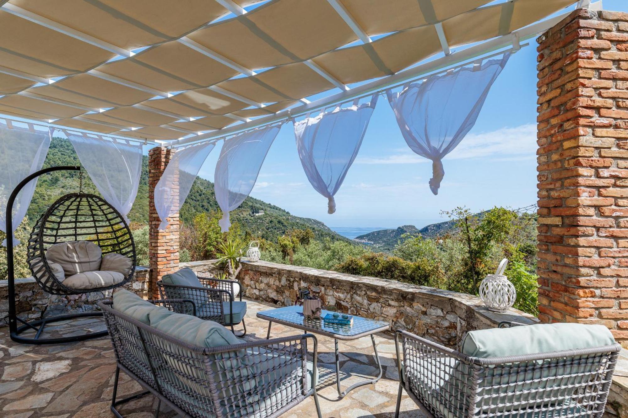 Villa Fotini Kalivi In Raches Panormos  ภายนอก รูปภาพ